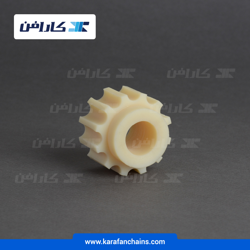 چرخ زنجیر گام 1/2 اینچ 12 دندانه، قطر 48 میلیمتر با سوراخ قطر 20 میلیمتر و ضخامت 25.4 میلیمتر