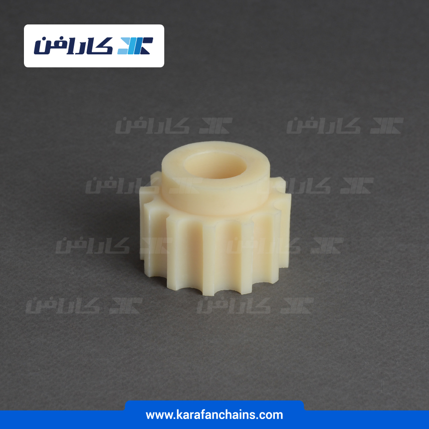 چرخ زنجیر گام 1/2 اینچ 12 دندانه، قطر 48 میلیمتر با سوراخ قطر 20 میلیمتر و ضخامت 25.4 میلیمتر