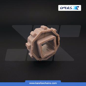 چرخ زنجیر گام 1 اینچ 9 دندانه، قطر 73 میلیمتر با سوراخ 25x25 میلیمتر و ضخامت دنده 12 میلیمتر در کارافن