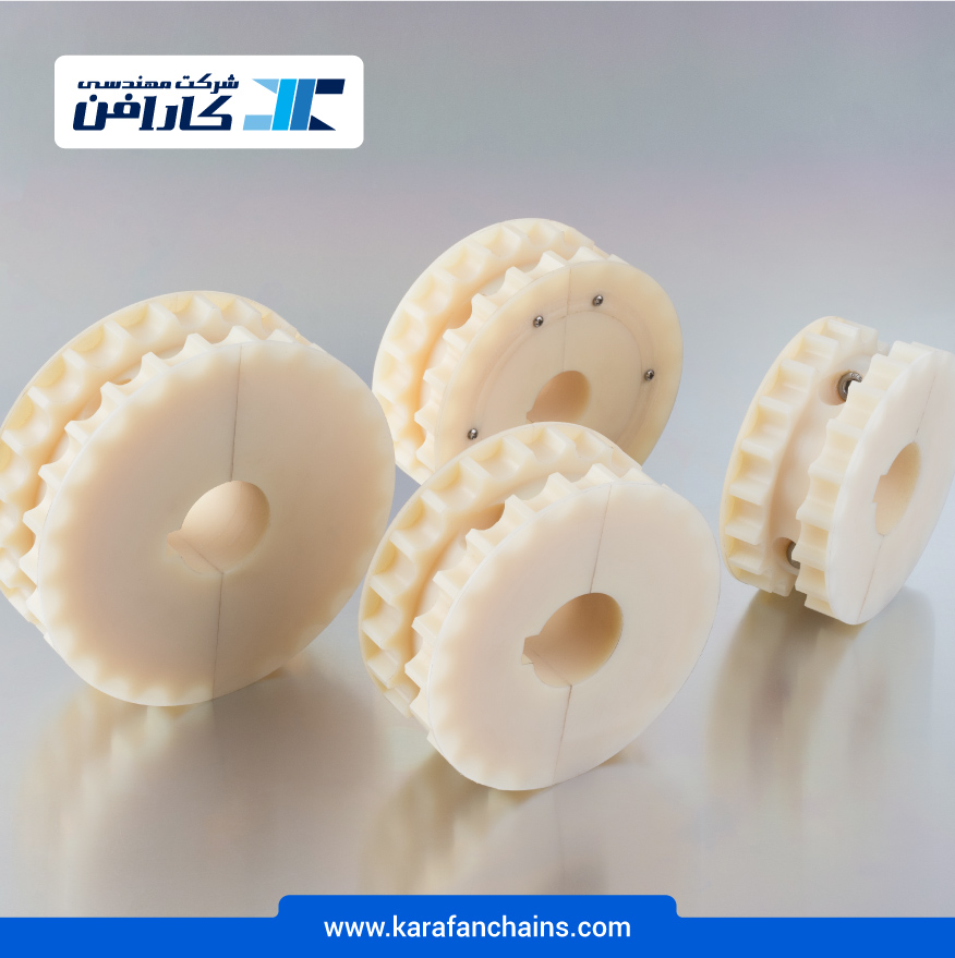 طراحی و ساخت چرخ زنجیرهای سفارشی در کارافن